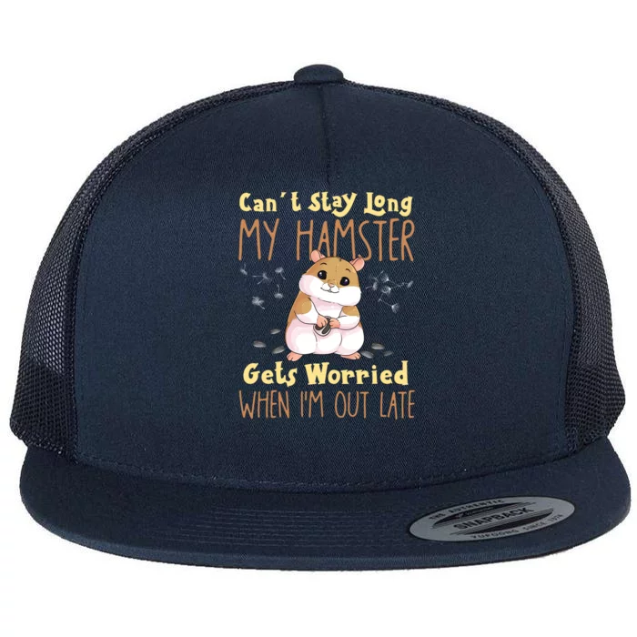 Hamster Meme Design For Pet Hamster Owners Gift Flat Bill Trucker Hat