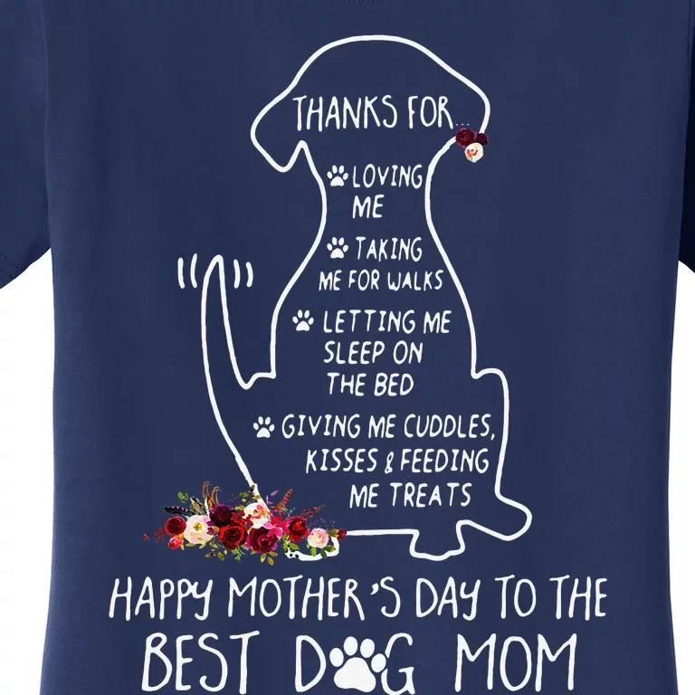 Happy Mothers Day Dog Mom Women's T-Shirt