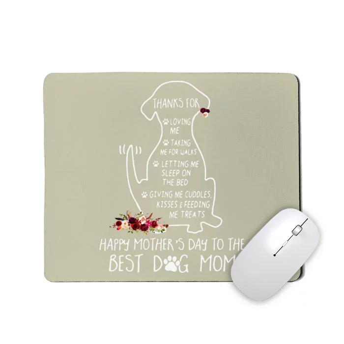 Happy Mother's Day Dog Mom Mousepad