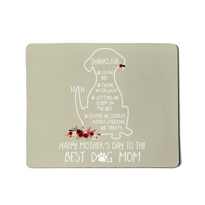 Happy Mother's Day Dog Mom Mousepad