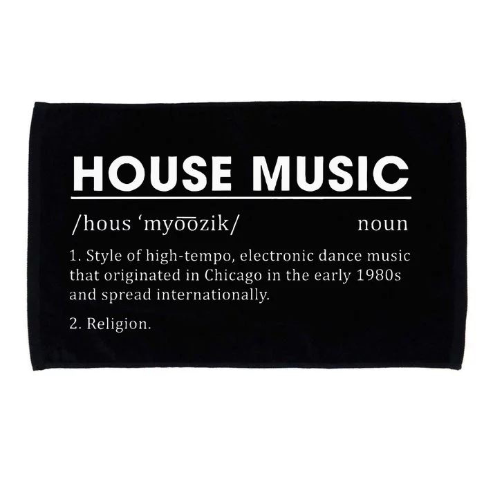 House Music Definition Electronic Dance Music Microfiber Hand Towel