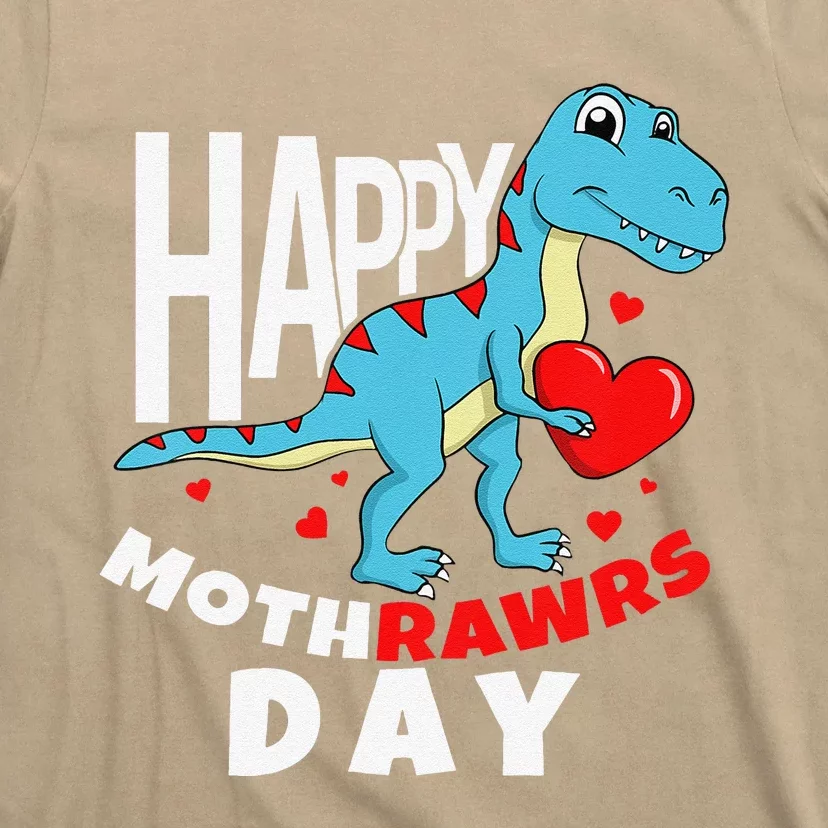 Happy Mother's Day Son For Mom Rawr Trex Dino T-Shirt