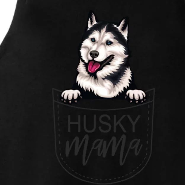 Husky Mama Dog Lover Funny Dog Mom Cute Dog Owner Funny Gift Ladies Tri-Blend Wicking Tank