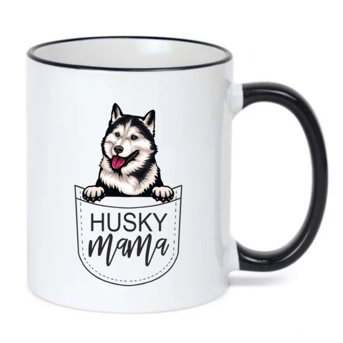 Husky Mama Dog Lover Funny Dog Mom Cute Dog Owner Funny Gift Black Color Changing Mug