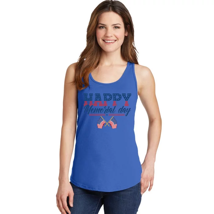 Happy Memorial Day Gift Ladies Essential Tank