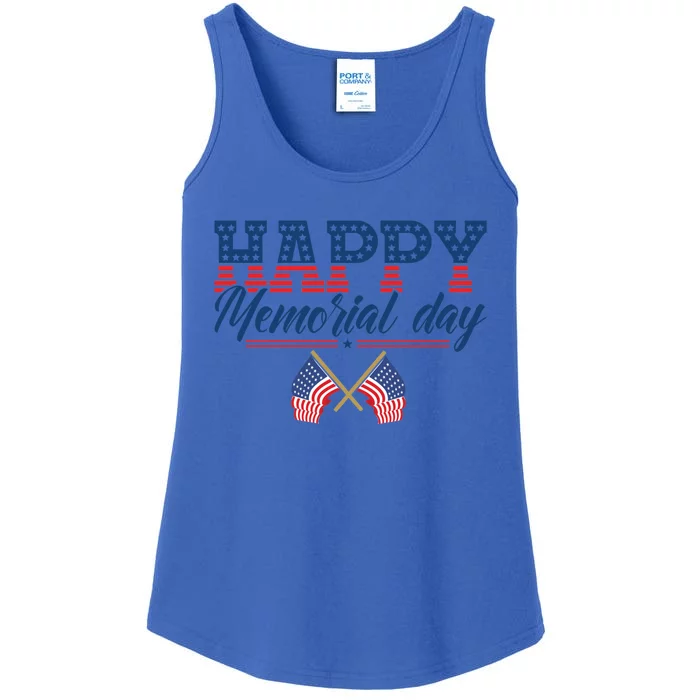 Happy Memorial Day Gift Ladies Essential Tank