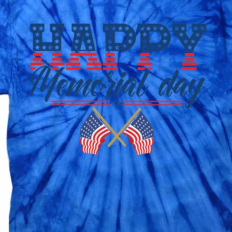 Happy Memorial Day Gift Tie-Dye T-Shirt