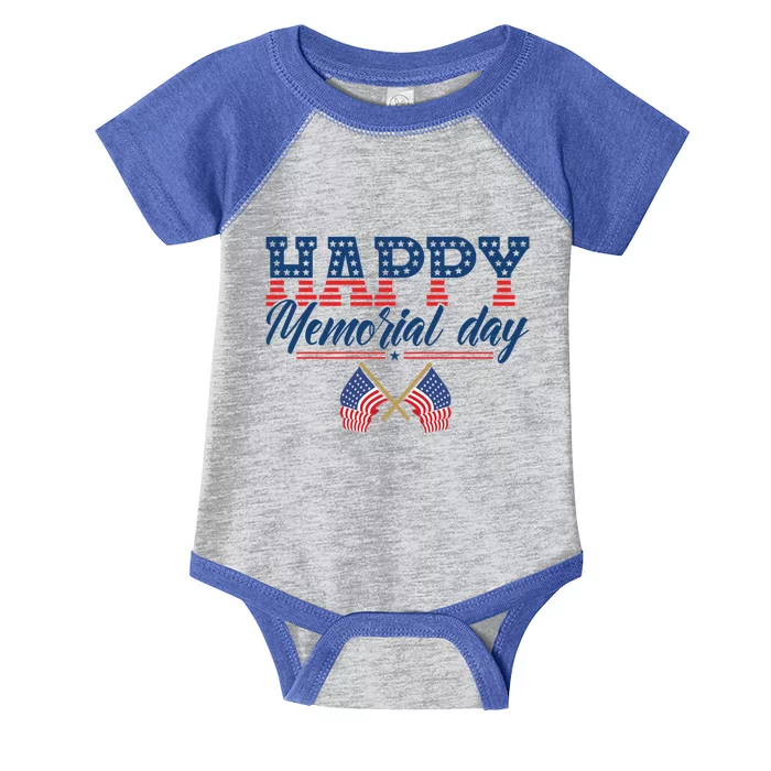 Happy Memorial Day Gift Infant Baby Jersey Bodysuit