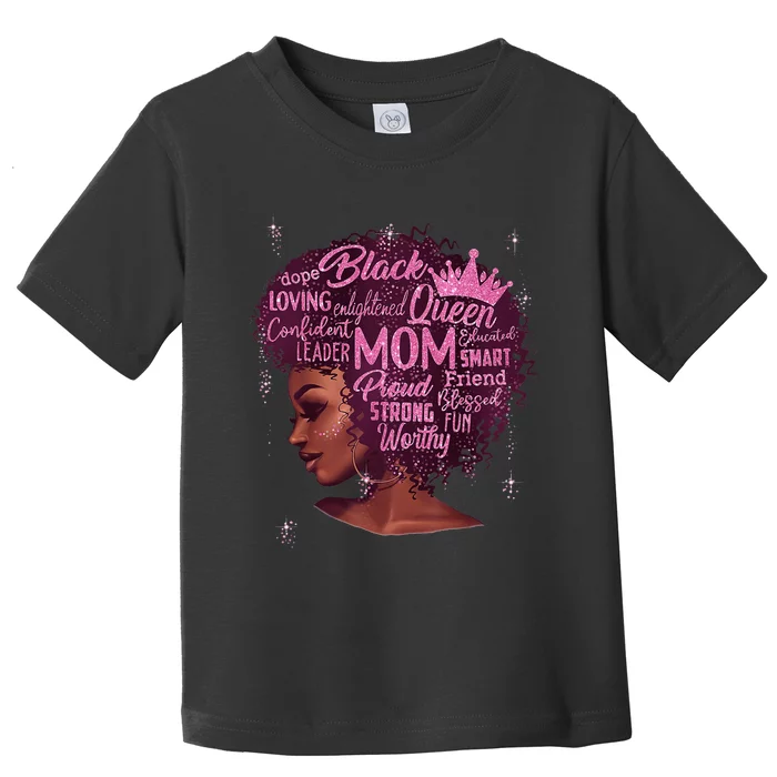 Happy MotherS Day Mom African American Toddler T-Shirt