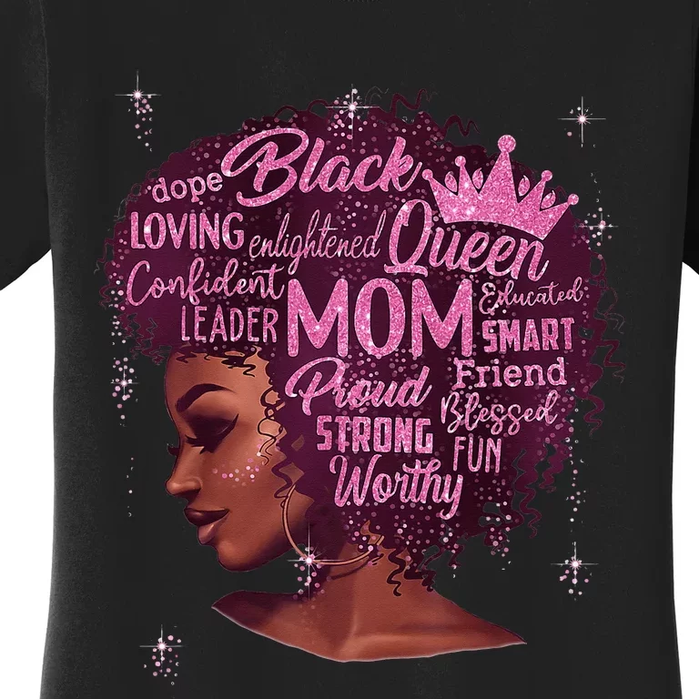 Happy MotherS Day Mom African American Women's T-Shirt