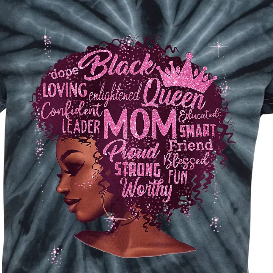 Happy MotherS Day Mom African American Kids Tie-Dye T-Shirt