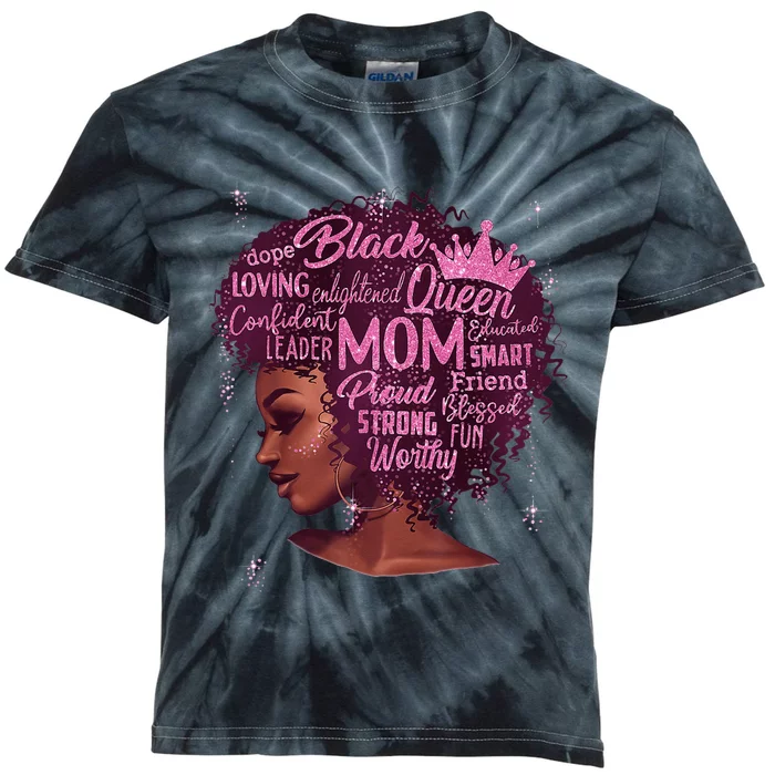 Happy MotherS Day Mom African American Kids Tie-Dye T-Shirt