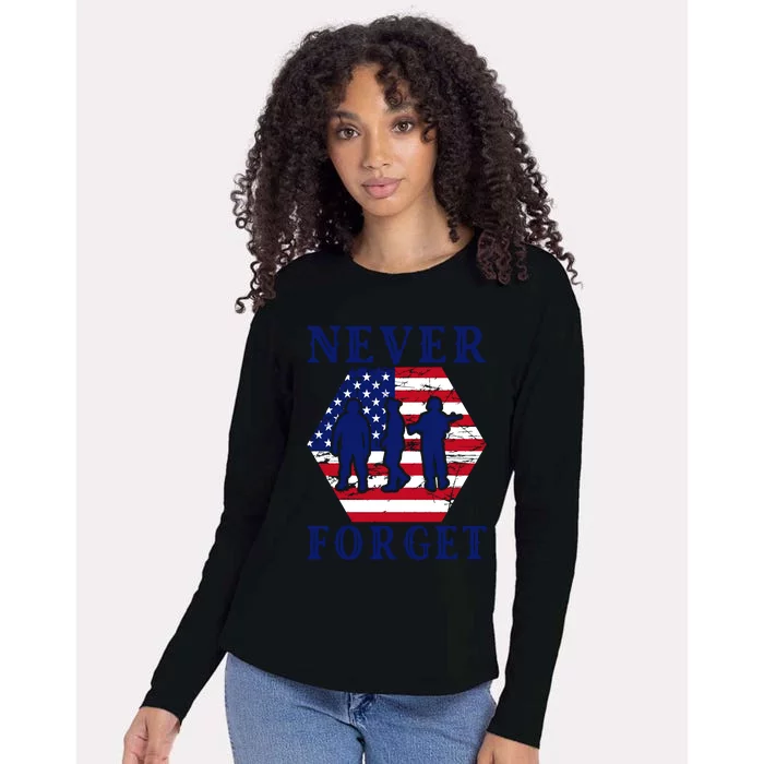 Happy Memorial Day T Womens Cotton Relaxed Long Sleeve T-Shirt