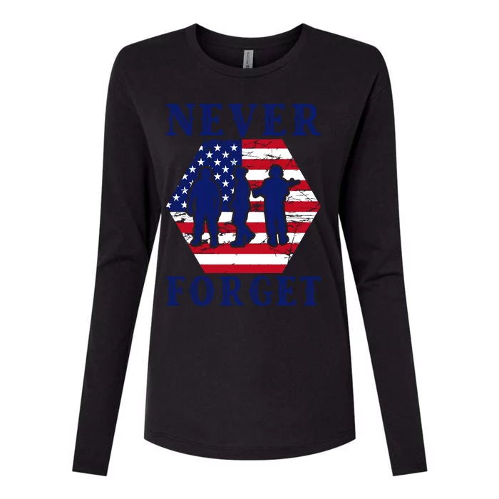 Happy Memorial Day T Womens Cotton Relaxed Long Sleeve T-Shirt