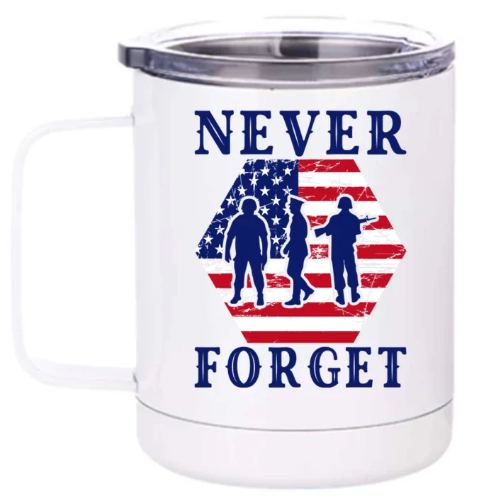 Happy Memorial Day T Front & Back 12oz Stainless Steel Tumbler Cup