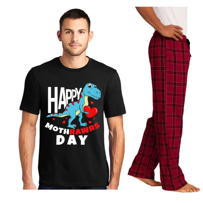 Happy Mother's Day Son For Mom Rawr Trex Dino Boy Pajama Set