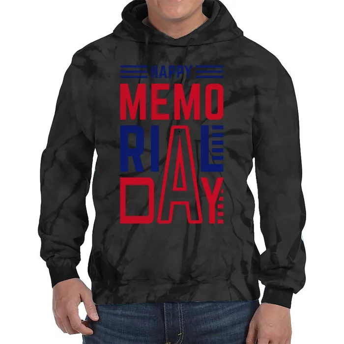 Happy Memorial Day T Tie Dye Hoodie