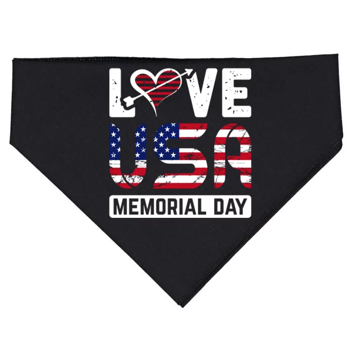 Happy Memorial Day T USA-Made Doggie Bandana