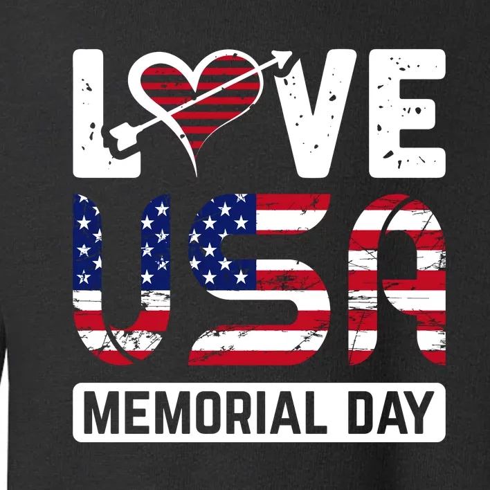 Happy Memorial Day T Toddler Sweatshirt