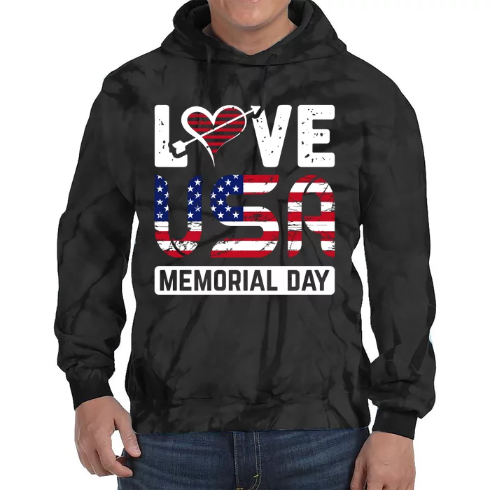 Happy Memorial Day T Tie Dye Hoodie