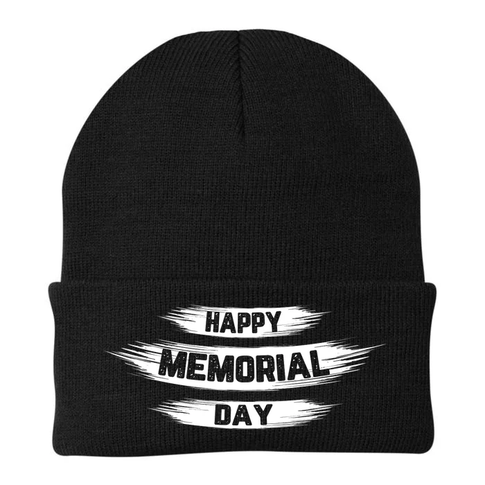 Happy Memorial Day T Knit Cap Winter Beanie