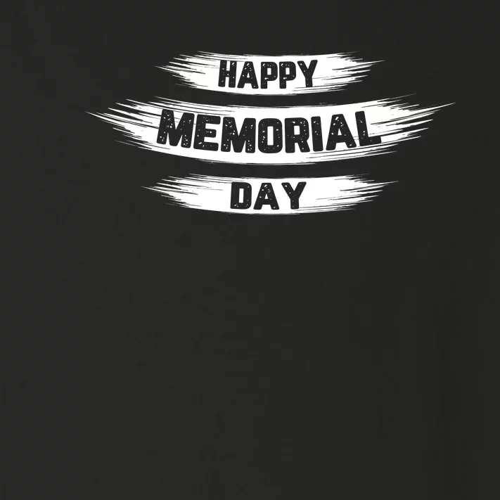 Happy Memorial Day T Toddler Long Sleeve Shirt