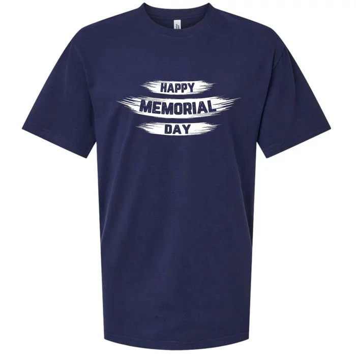 Happy Memorial Day T Sueded Cloud Jersey T-Shirt