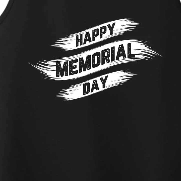 Happy Memorial Day T Performance Tank