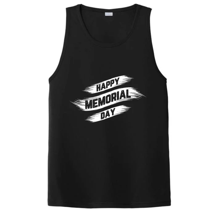 Happy Memorial Day T Performance Tank