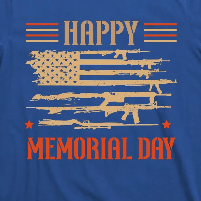 Happy Memorial Day Remembrance Military Combat Veteran Gift T-Shirt