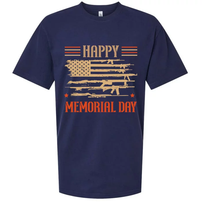 Happy Memorial Day Remembrance Military Combat Veteran Gift Sueded Cloud Jersey T-Shirt