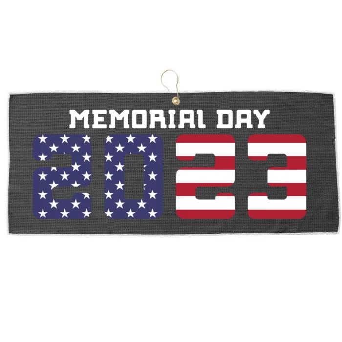 Happy Memorial Day T Large Microfiber Waffle Golf Towel