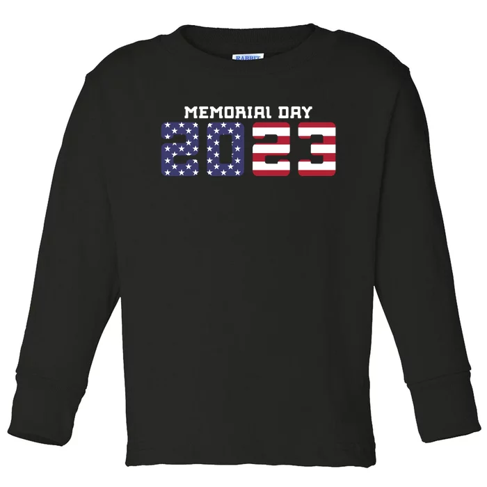 Happy Memorial Day T Toddler Long Sleeve Shirt