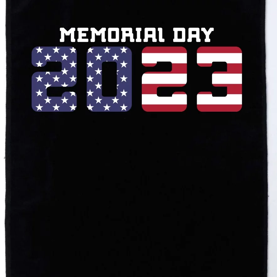 Happy Memorial Day T Platinum Collection Golf Towel