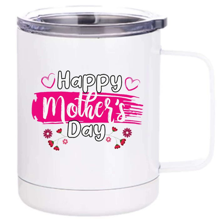 Happy Mothers Day 2024 For Women Mom Grandma Love Front & Back 12oz Stainless Steel Tumbler Cup