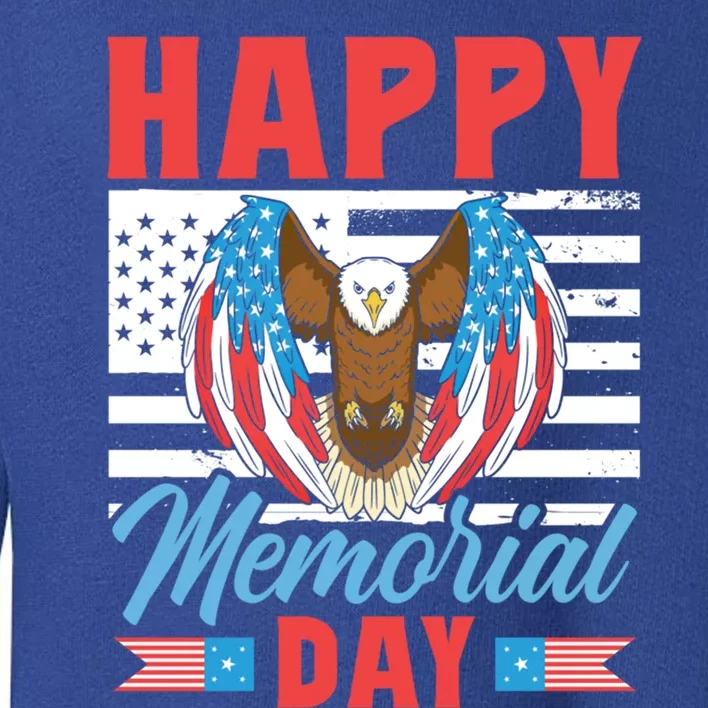 Happy Memorial Day Remembrance Military Veteran Combat Cute Gift Toddler Sweatshirt