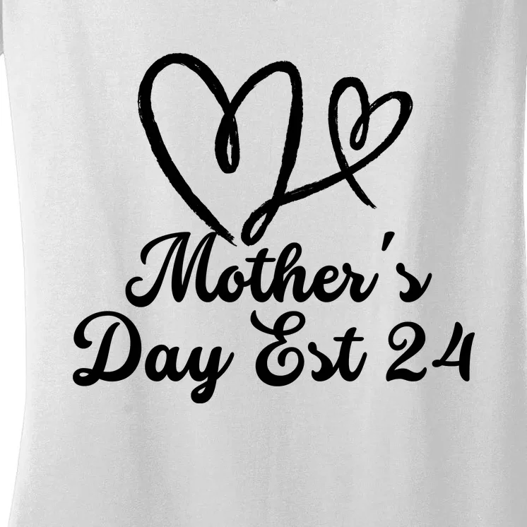 Happy MotherS Day 2024 Women's V-Neck T-Shirt