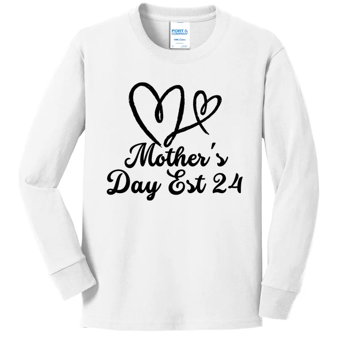 Happy MotherS Day 2024 Kids Long Sleeve Shirt