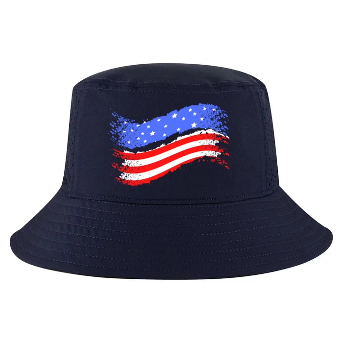 Happy Memorial Day Ribbon Patriotic Flag Gift Cool Comfort Performance Bucket Hat