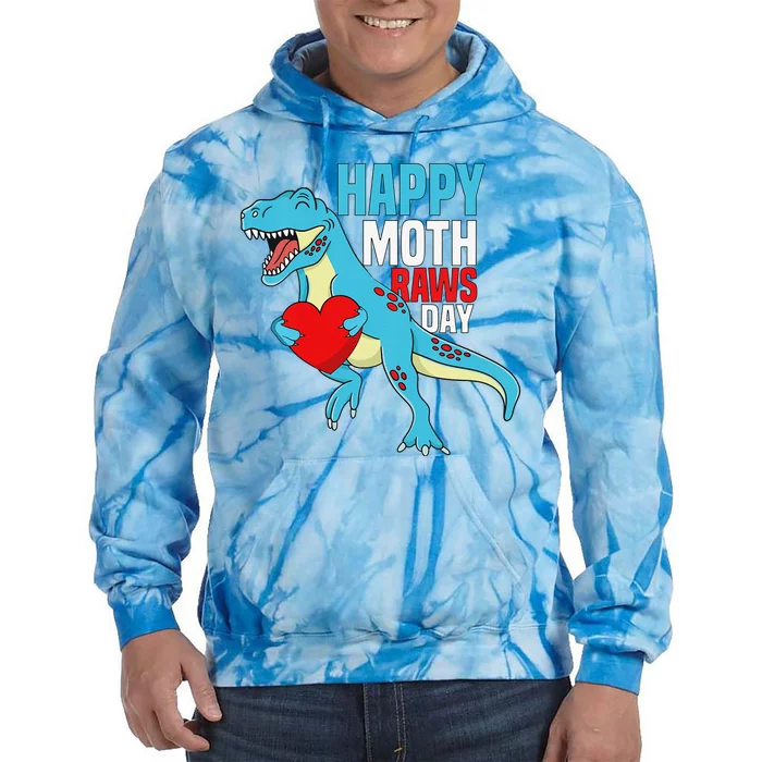 Happy Mother's Day Son For Mommy Rawr Trex Dino Tie Dye Hoodie