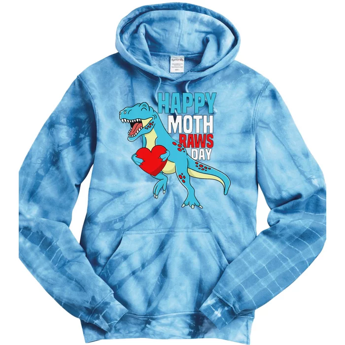 Happy Mother's Day Son For Mommy Rawr Trex Dino Tie Dye Hoodie