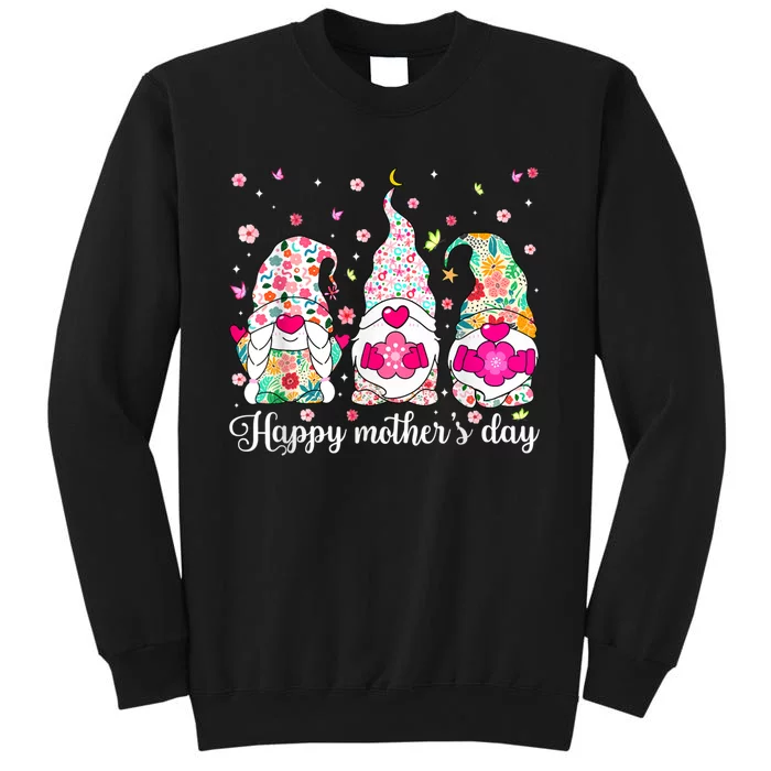 Happy Mother's Day Cute Gnome Flower Mom Daughter Tall Sweatshirt