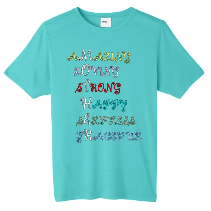 Happy Mother's Day Thank You Mom Quotes Gift ChromaSoft Performance T-Shirt