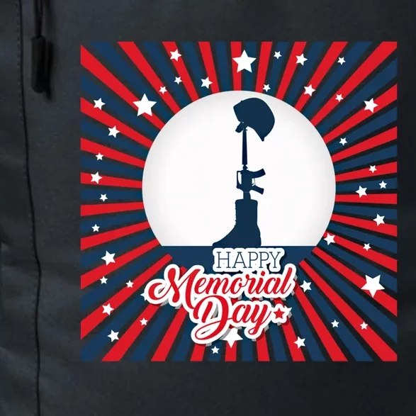 Happy Memorial Day Usa Patriotic Flag Funny Gift Daily Commute Backpack