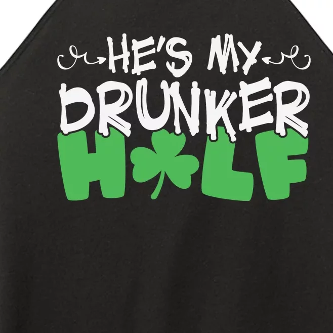 Hes My Drunker Funny Shamrock Women’s Perfect Tri Rocker Tank