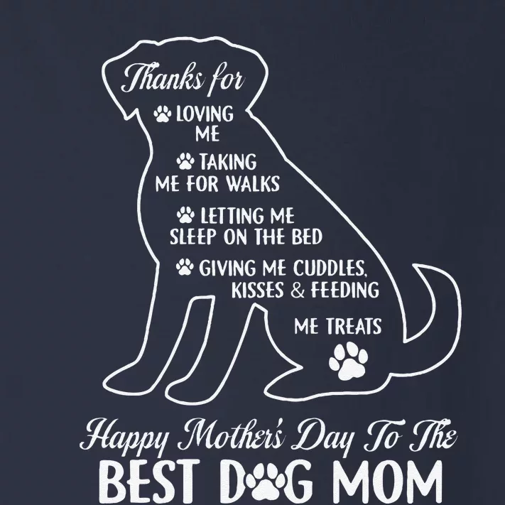 Happy MotherS Day To The Best Dog Mom Mothers Day Dog Lover Toddler Long Sleeve Shirt