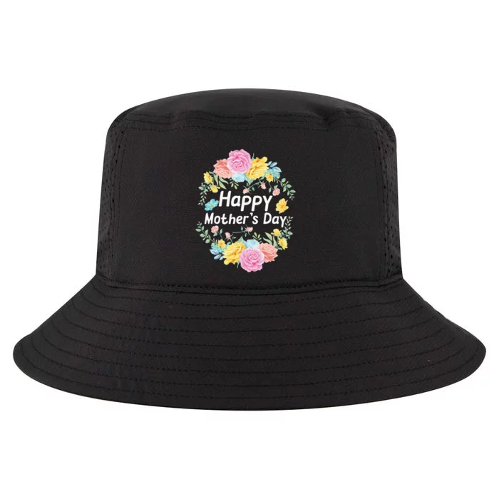 Happy MotherS Day Mom Grandma Love Floral Cool Comfort Performance Bucket Hat