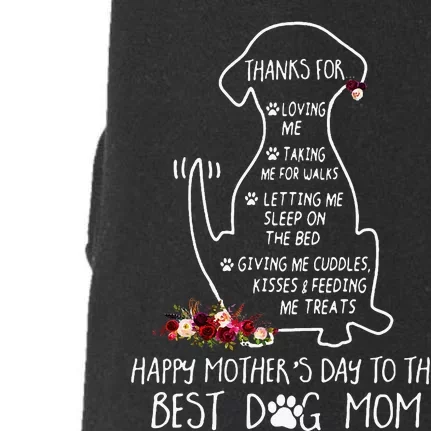 Happy MotherS Day Dog Mom Doggie 3-End Fleece Hoodie