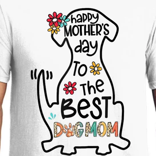 Happy Mother's Day To The Best Dog Mom Dog Mother Gifts Pajama Set