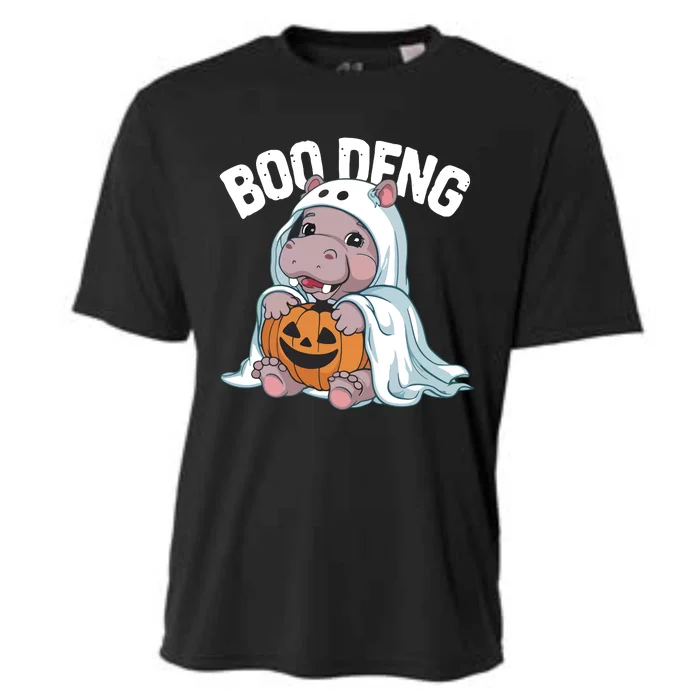 Halloween Moo Deng Baby Hippo Boo Deng Cooling Performance Crew T-Shirt